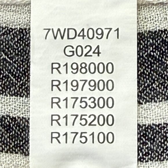 Lucky Brand Stripe Long Sleeve Button Down Shirt Women XL Gray White - Picture 9 of 10